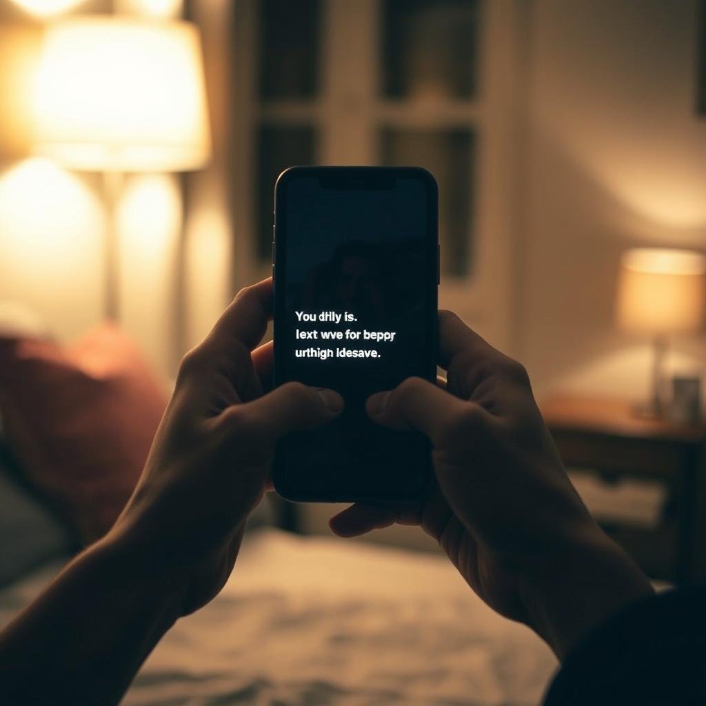 Mystery messages in romantic texting